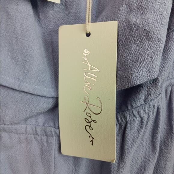 NWT Allie Rose Off The Shoulder Sleeveless Lavender Romper Size L - Picture 5 of 9